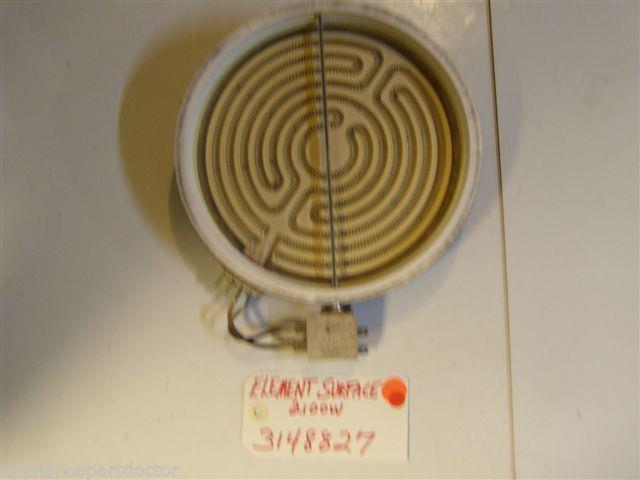 WHIRLPOOL STOVE 3148827 Element, Surface 2100W USED PART WHIRLPOOL STOVE 3148827 Element, Surface 2100W USED PART